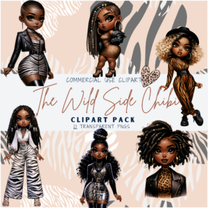 Wild Side Chibi Clipart (21 Images)