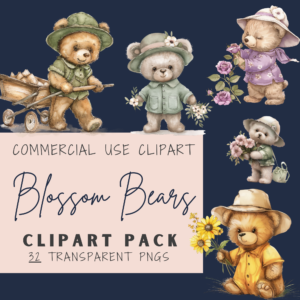 Blossom Bears Clipart (32 Images)