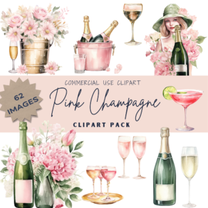 Pink Champagne Celebrations Clipart (62 images)