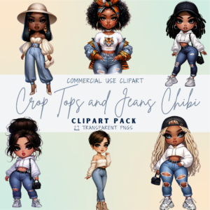 Crop Top Chibi Clipart (27 Images)
