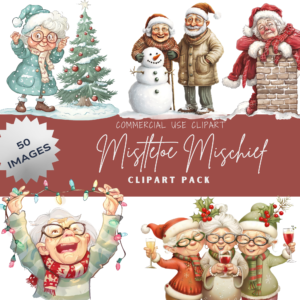 Mistletoe Mischief Clipart Images (50 Images)