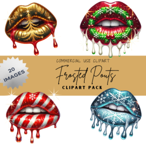 Frosted Pouts Lips Clipart (20 Images)